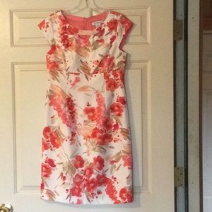 Liz Claiborne Cap-Sleeve Floral Dress
